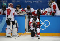 <p>Canada loses to United States in the Olympic women’s hockey gold medal game at the Gangneung Hockey Centre in Gangneung in Pyeongchang in South Korea. February 22, 2018. (Steve Russell/Toronto Star via Getty Images) </p>