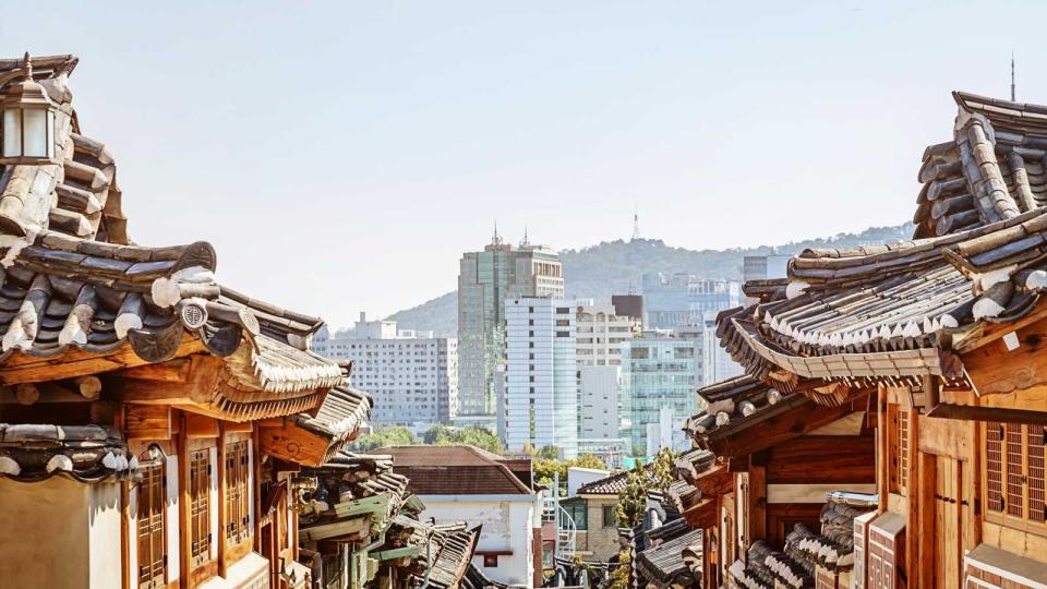 Bukchon Hanok Village Seoul Historic Neighborhood South Korea