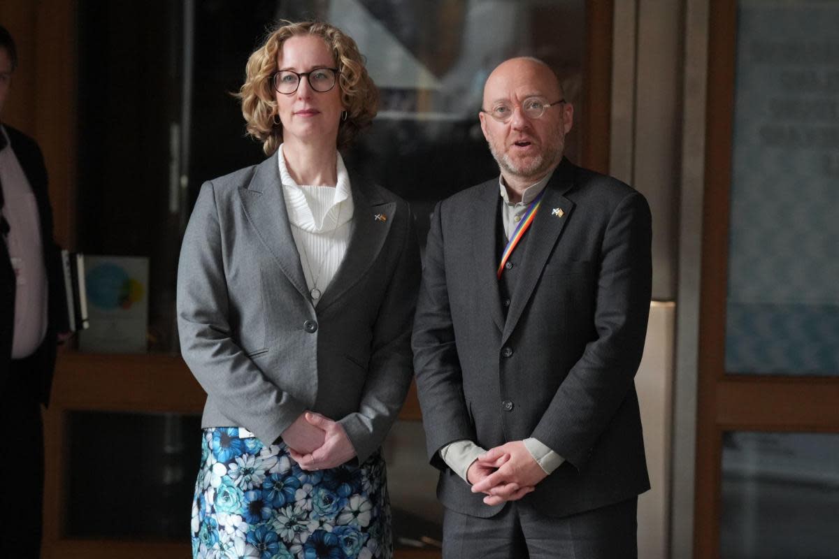 Lorna Slater and Patrick Harvie in Holyrood <i>(Image: PA)</i>