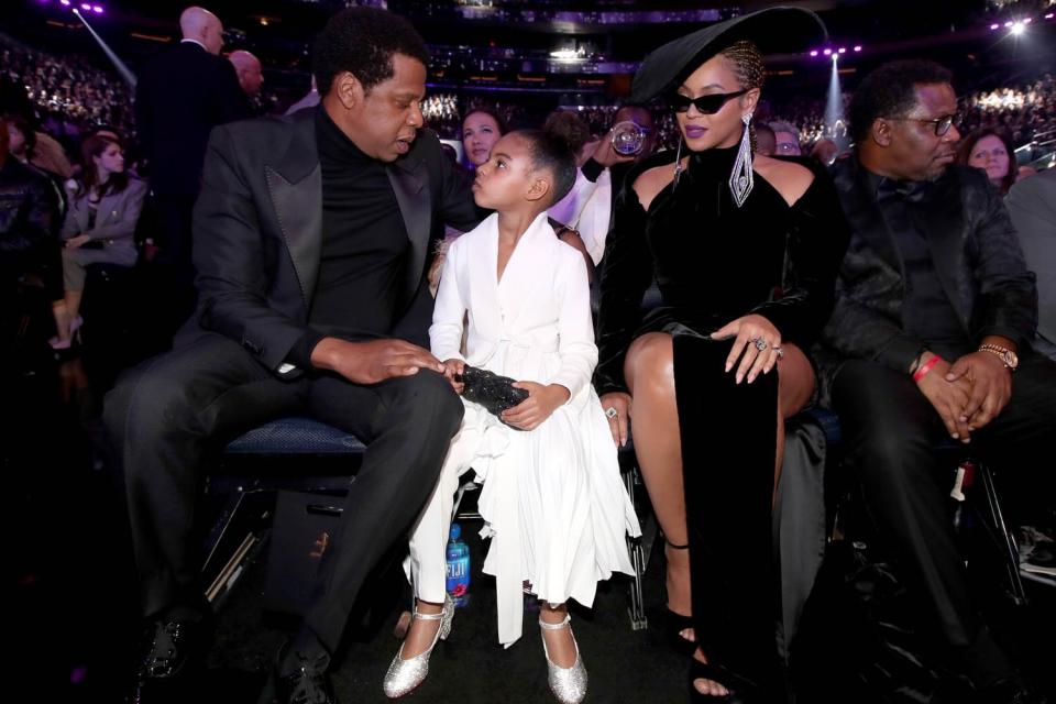 Diva: Blue Ivy with Jay-Z and Beyonce: Christopher Polk/Getty