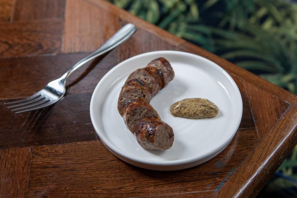 Indecently plump: the smoked mutton sausage (Adrian Lourie)