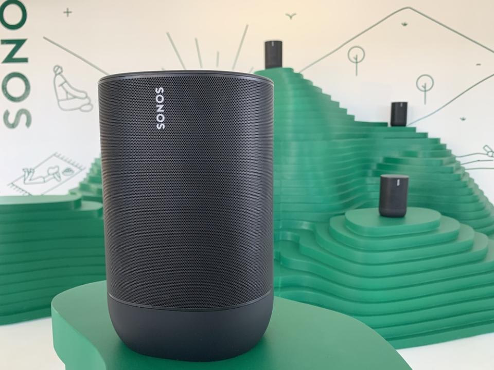 The Sonos Move is the company's first portable speaker, and starts at $399. (Image: Howley)