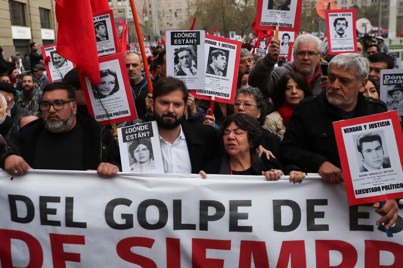 Chile conmemora el 50 aniversario del golpe militar de 1973 con una marcha anual, en Santiago