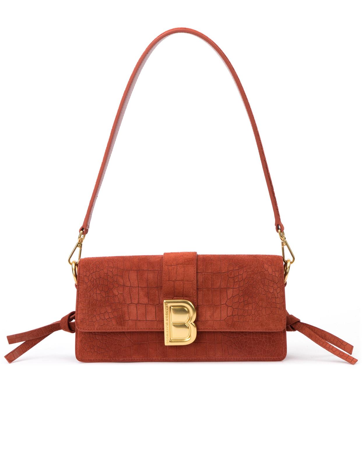 <p><a href="https://brandonblackwood.com/products/nia-bag-copper-croc-suede-brass-hardware" rel="nofollow noopener" target="_blank" data-ylk="slk:Shop Now;elm:context_link;itc:0;sec:content-canvas" class="link rapid-noclick-resp">Shop Now</a></p><p>Nia Bag</p><p>brandonblackwood.com</p><p>$425.00</p>