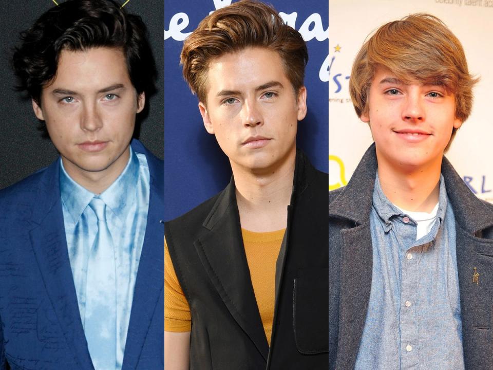 cole sprouse brunette blonde hair