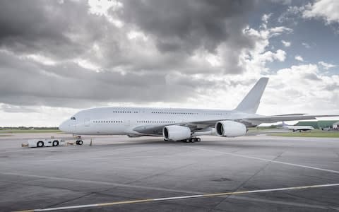 The first A380 was put in storage this week - Credit: GETTY