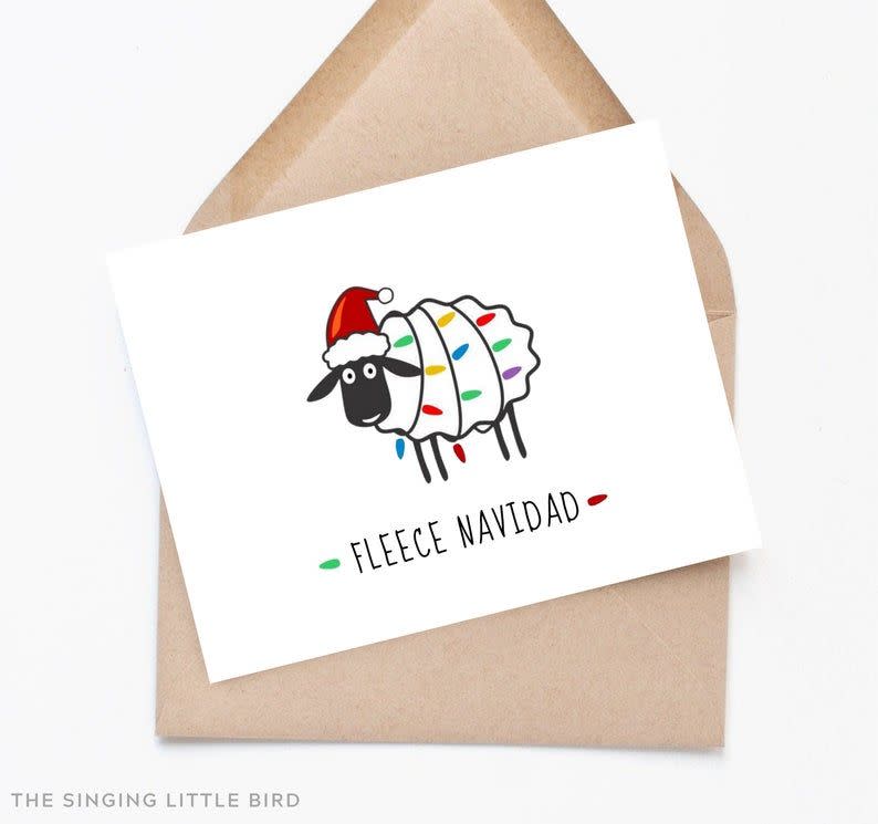 Fleece Navidad Card