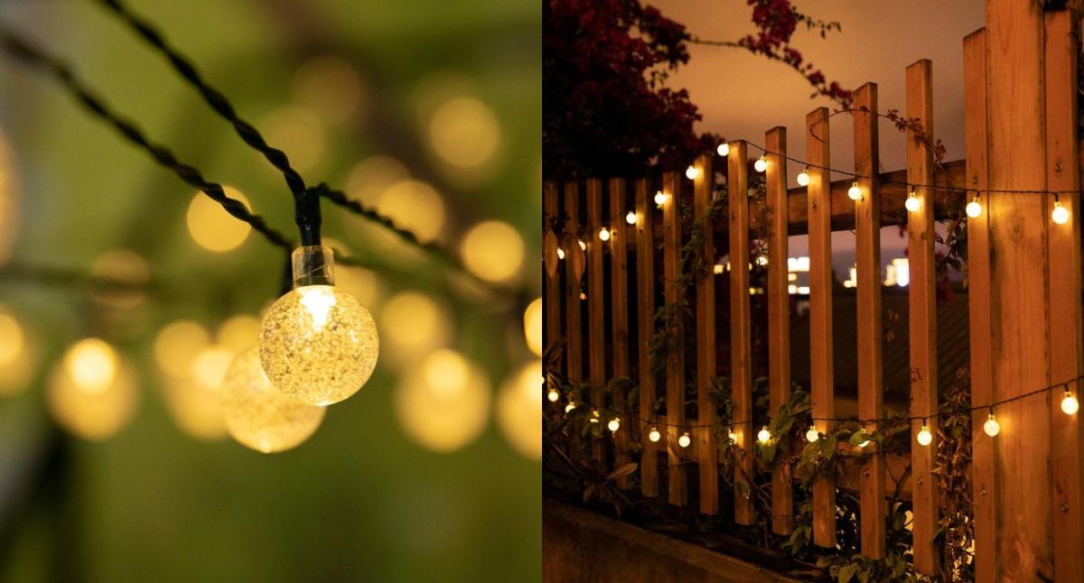 These  solar string lights are 'perfect' for patio season — and  they're under $25