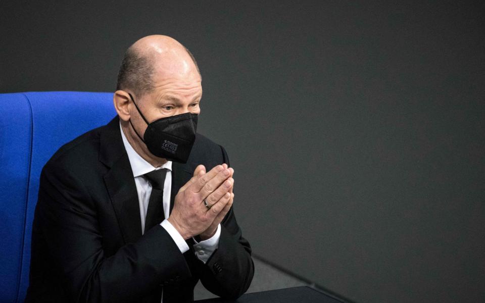 German Chancellor Olaf Scholz - Stefanie LOOS / AFP