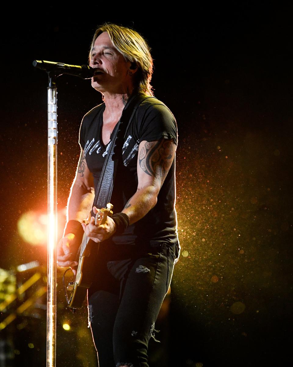 Keith Urban performs during CMA Fest at Nissan Stadium on Friday, June 9, 2023, in Nashville, Tennessee.