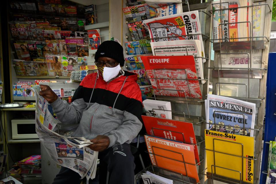 Kiosque à journaux à Marseille, en mai 2020 - Christophe SIMON / AFP