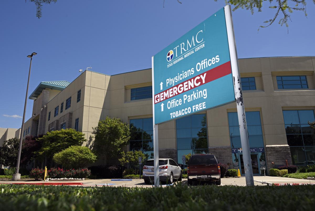 Titus Regional Medical Center in Mt. Pleasant on April 15, 2020.