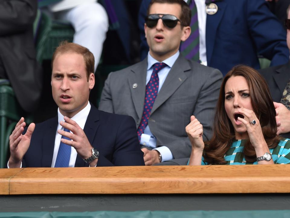Prince William and Kate Middleton at Wimbledon.
