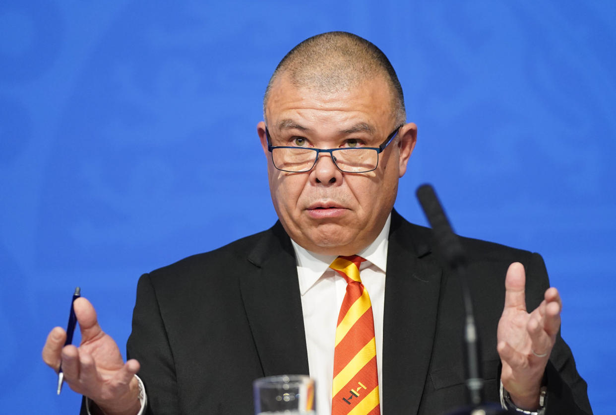 Deputy Chief Medical Officer for England Professor Jonathan Van Tam during a media briefing in Downing Street, London, on coronavirus (Covid-19). Picture date: Monday November 29, 2021.