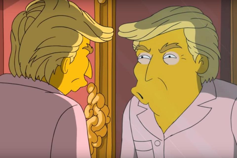 Donald Trump takes a hard look at himself in new Simpsons sketch