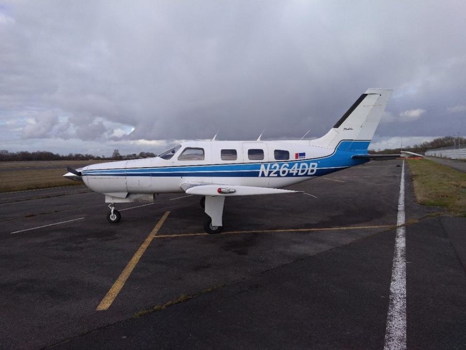 A French engineer raised concerns about the mechanical condition of the Piper Malibu aircraft N264DB when it landed in Nantes (PA) (PA Media)