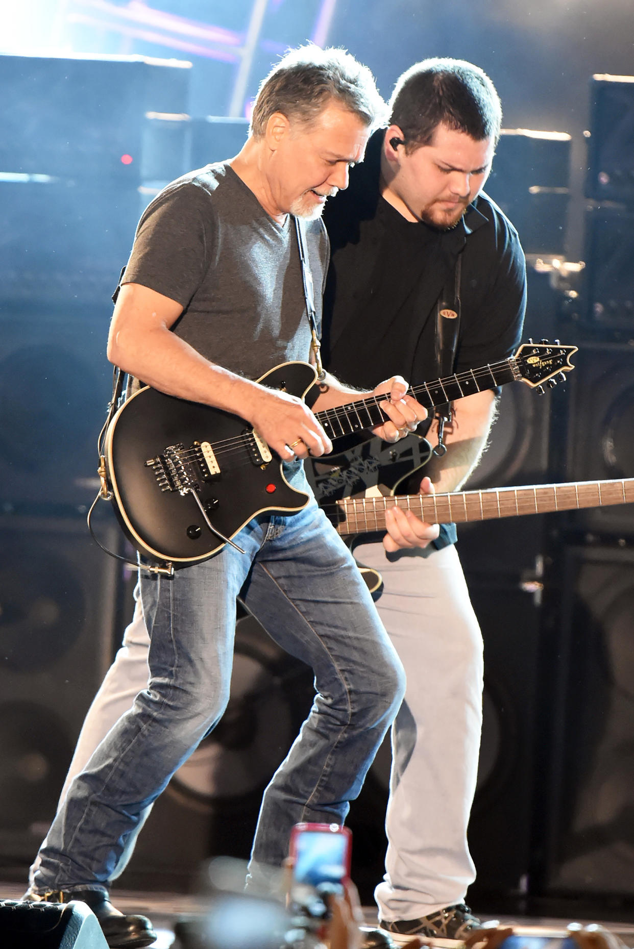 Eddie Van Halen and Wolfgang Van Halen (Jeff Kravitz / FilmMagic)