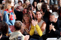 <p>During the NYFW presentation of Calvin Klein’s latest looks, Michael Jackson’s daughter Paris sat with Shields, her late father’s close friend (and a former Klein model). While Shields has said that she and MJ <a rel="nofollow noopener" href="http://people.com/books/brooke-shields-michael-jackson-was-terrified-of-dating/" target="_blank" data-ylk="slk:never got romantic;elm:context_link;itc:0;sec:content-canvas" class="link ">never got romantic</a>, the two always had a close relationship. (Photo: Dia Dipasupil/Getty Images) </p>