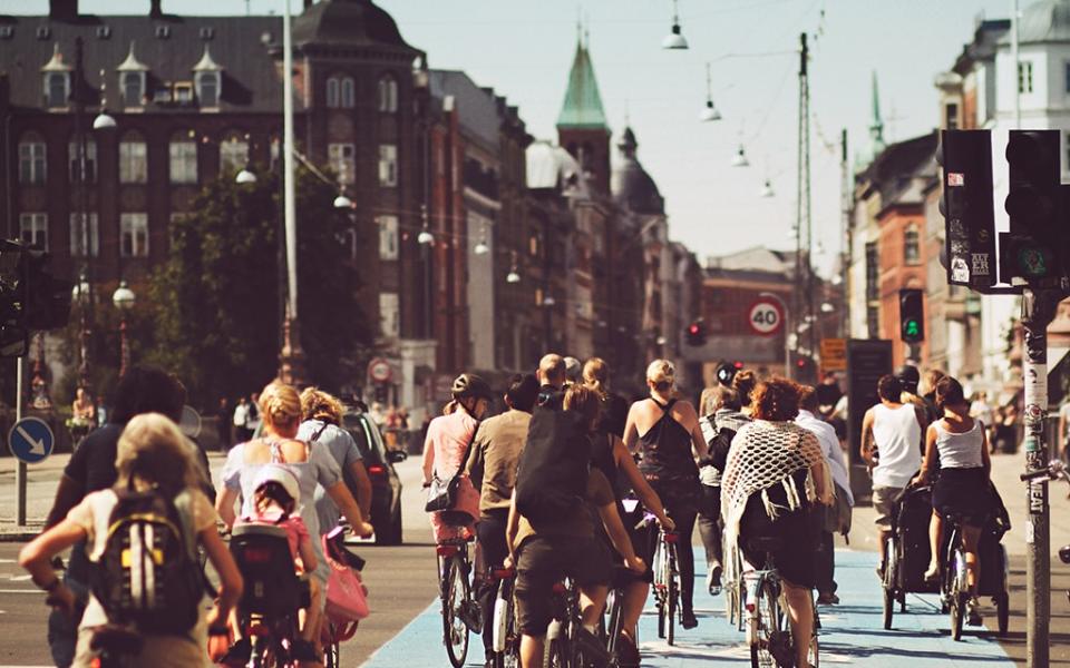 Cycling in Copenhagen