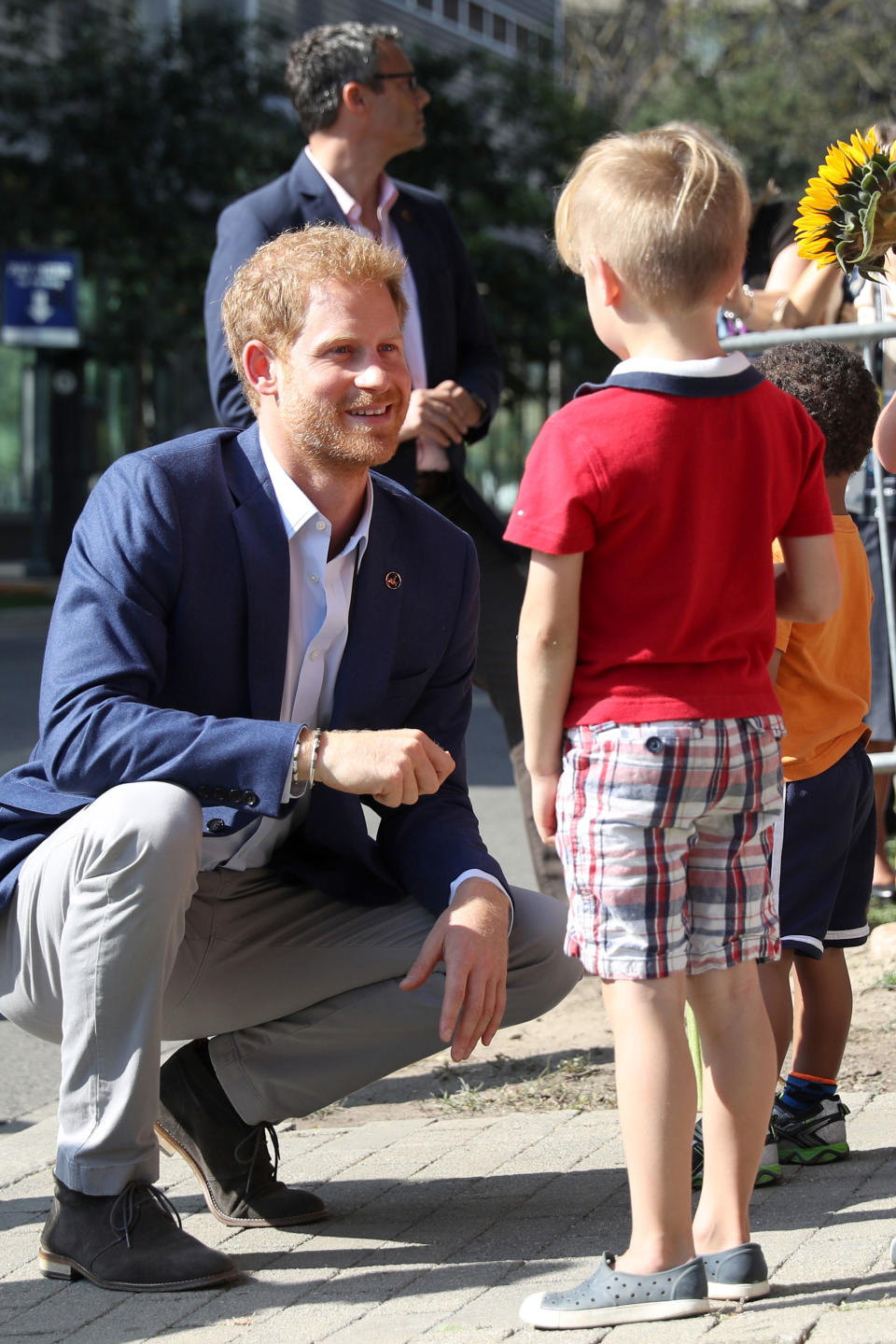 <p>Harry showed off his sweet side while playing with some children after <span>his visit</span> at the Centre for Addiction and Mental Health in Toronto — Canada’s largest addiction and mental health hospital. “He was so lovely and really humble and genuine. You can see his love for children comes out very well,” remarked one of the children’s mother. </p>