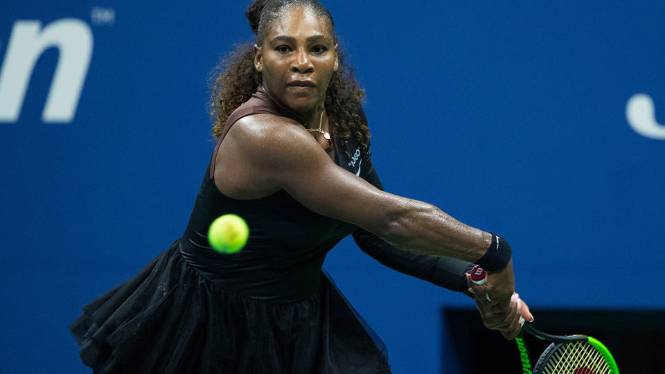 Serena’s black tutu. (Photo by Chaz Niell/Icon Sportswire via Getty Images)