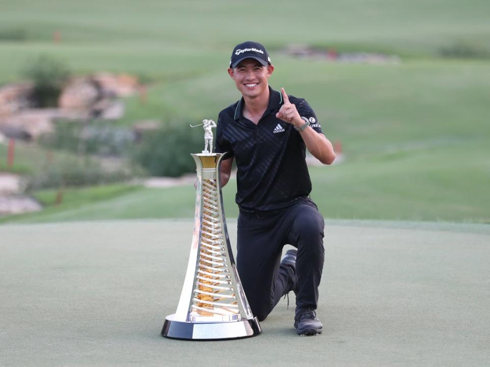 Collin Morikawa has won the Race to Dubai (EPA)