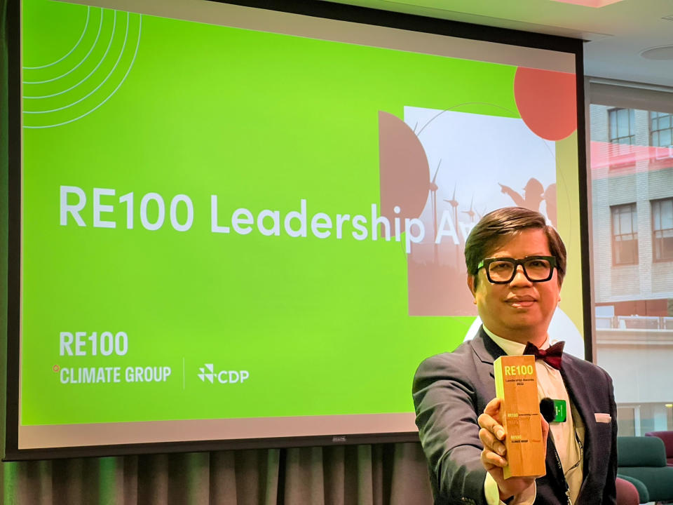 台灣中小企業歐萊德奪得RE100企業領袖獎(Enterprising Leader award)冠軍，意外成為國際黑馬。