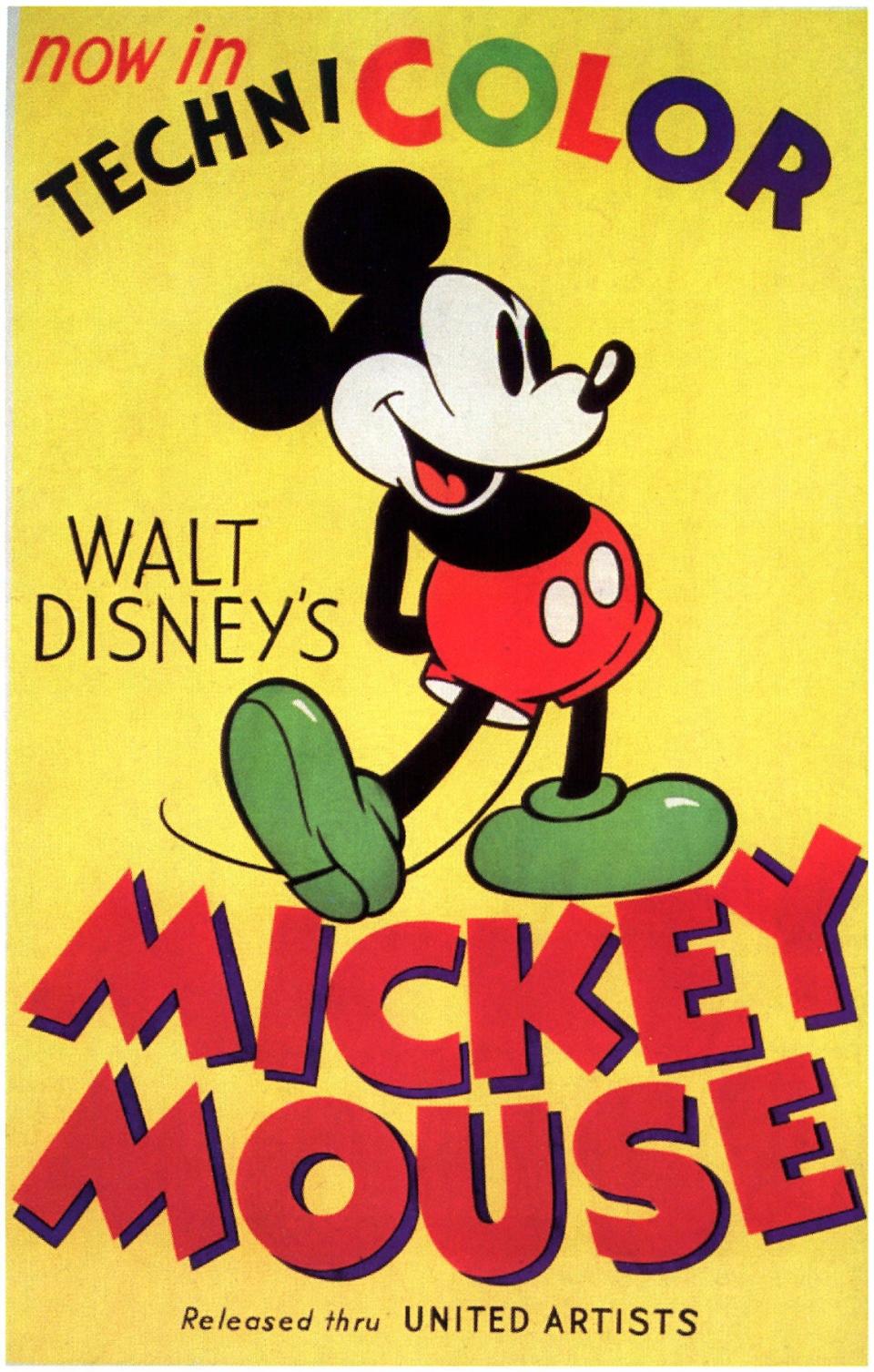 Mickey Mouse poster circa 1930s.