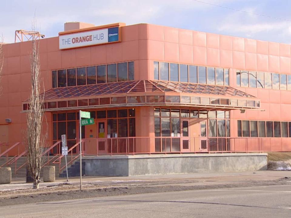 The city-owned centre houses arts, theatre and wellness non-profits and needs rehabilitation, including replacing the existing parking lot. (Scott Neufeld/CBC - image credit)