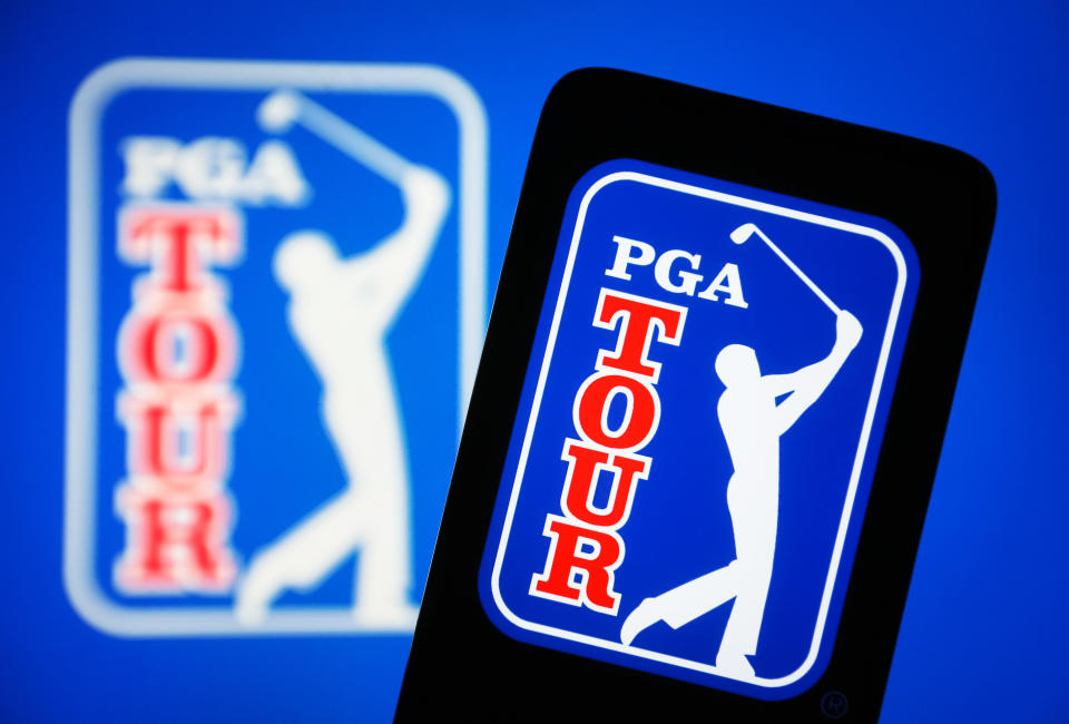 The PGA Tour is facing an existential challenge. (Photo Illustration by Pavlo Gonchar/SOPA Images/LightRocket via Getty Images)