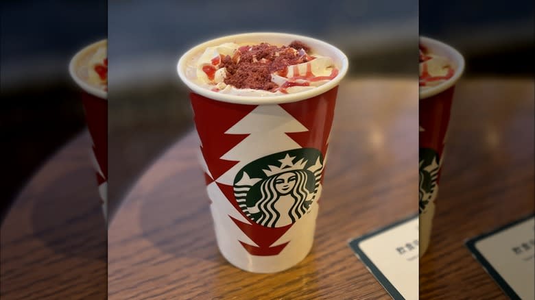 Starbucks Strawberry Velvet Brownie Mocha