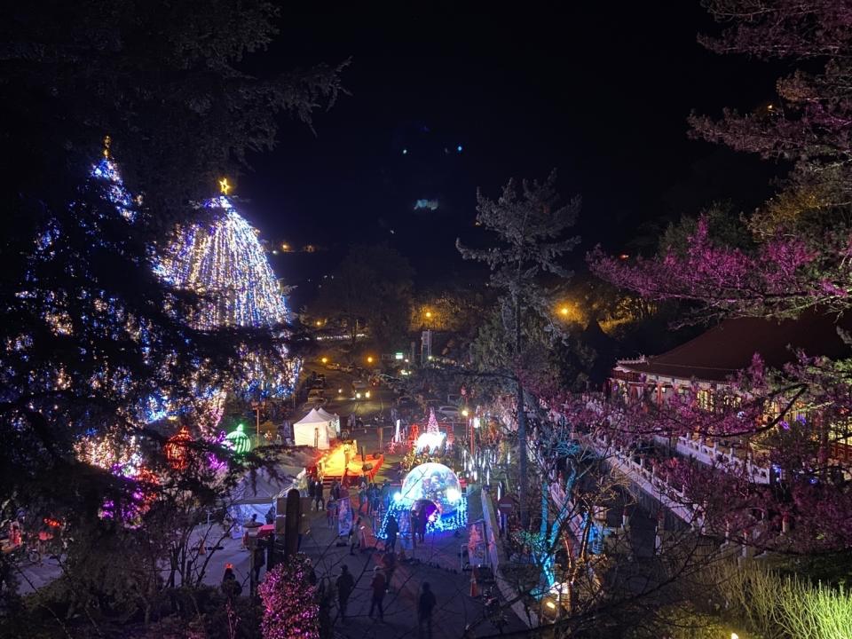 首屆山谷燈光節在梨山舉辦(圖片來源：參山處提供)