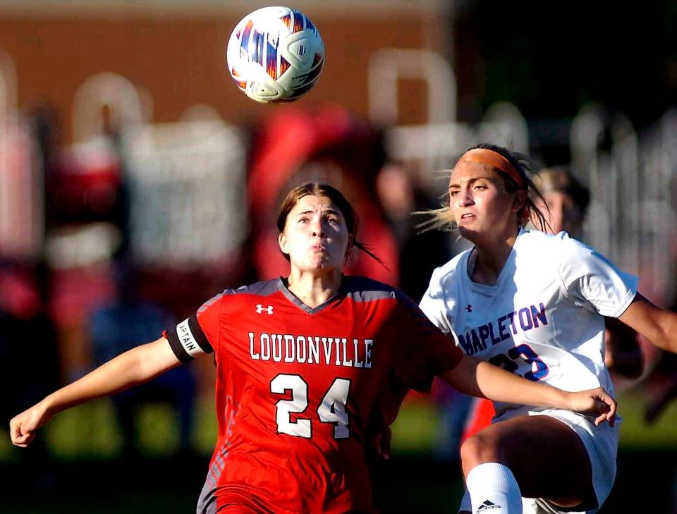 Loudonville's Emma Carney and Mapleton's Brinlee Youngen were both first team All-Mid-Buckeye Conference selections.