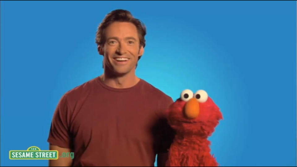 Over the past 50 years, Sesame Street has featured countless celebrity guest appearances, including Hugh Jackman (above)