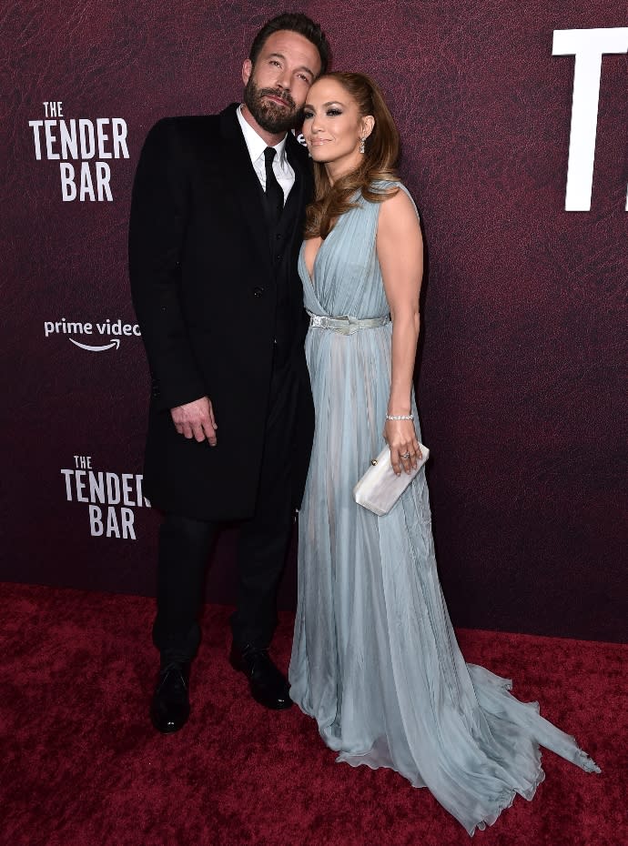 Ben Affleck and Jennifer Lopez at ‘The Tender Bar’ premiere on December 12, 2021 - Credit: Jordan Strauss/Invision/AP.