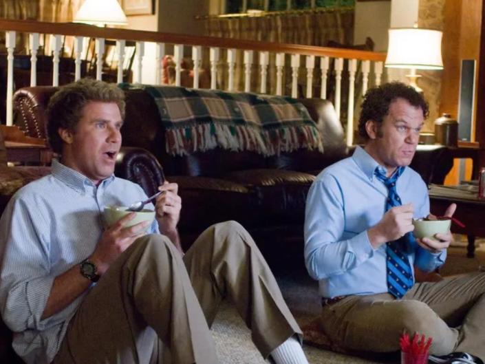 Will Ferrell and John C Reilly in comedy ‘Step Brothers’ (Netflix)