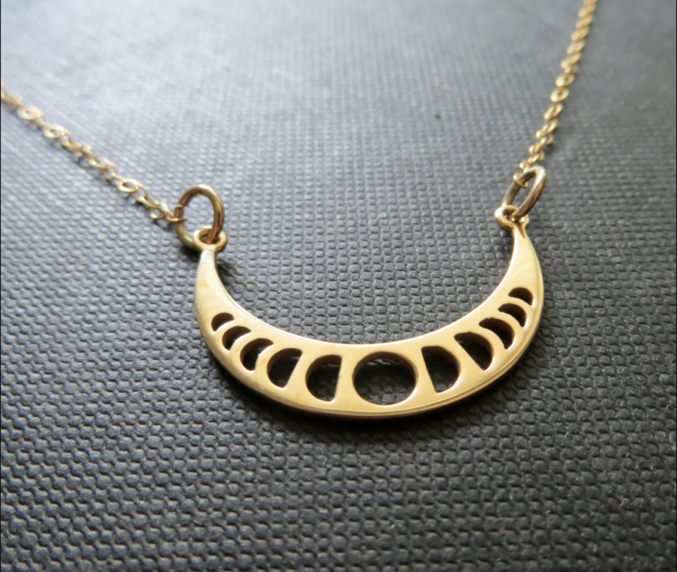 4) Moon Phases Necklace