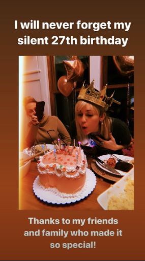 The singer's family also wished her a happy birthday on their social media.