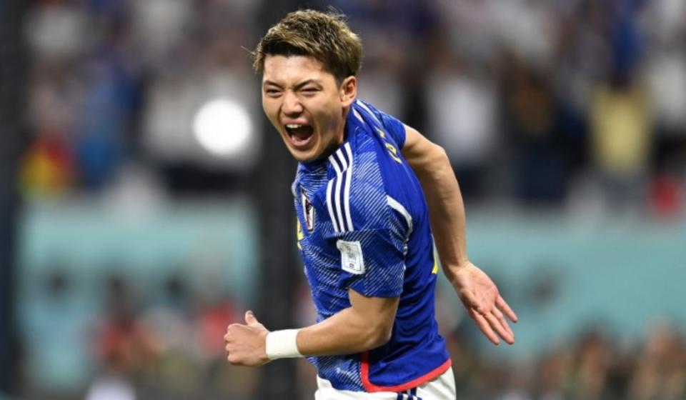 Ritsu Dōan, jugador de Japón, en Qatar 2022. Foto: tomada de @fifaworldcup_es, en Twitter