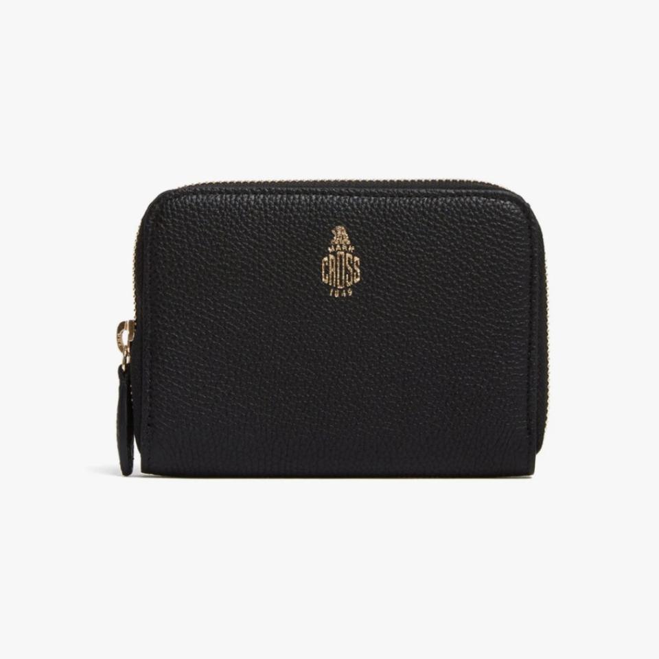 Mark Cross small leather zip wallet