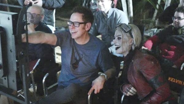 James Gunn y Margot Robbie (Fuente: Warner)