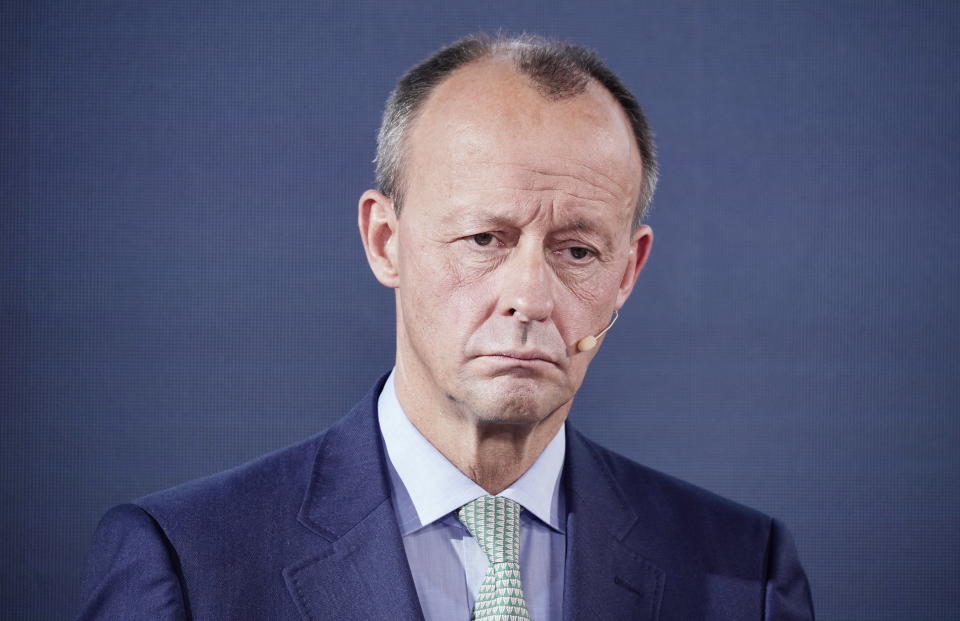 Friedrich Merz bei einer Debatte der Jungen Union im Oktober 2020 (Bild: Michael Kappeler/Pool via REUTERS)