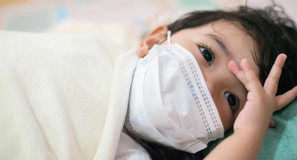 The COVID-19 outbreak has caused a global shortage in personal protection equipment, such as surgical masks, which are leaving many children with life-threatening illnesses in need. (Image via Getty Images).