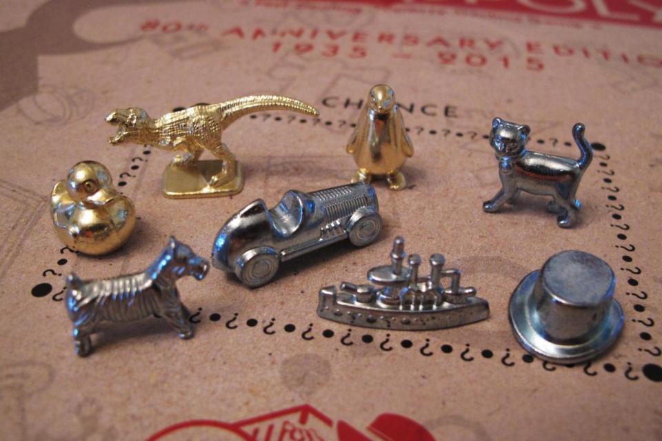 All together: The Monopoly tokens (AP)