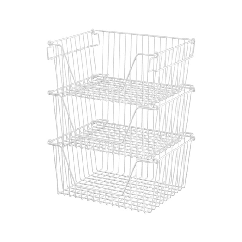 Slideep 14" Large Bin Baskets Stacking Baskets