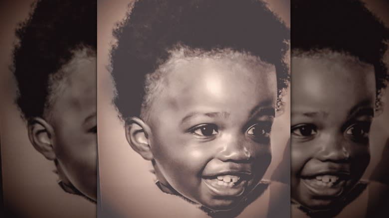 portrait of baby Lorraine Pascale