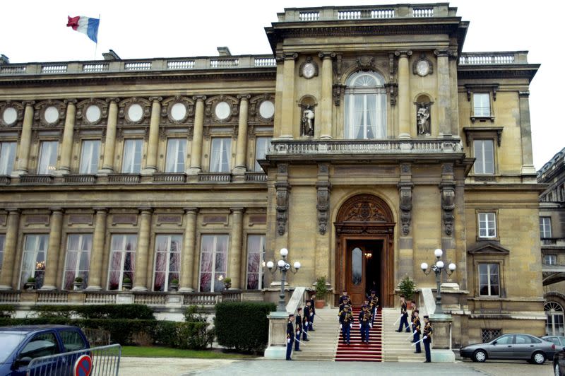 Outside view of the Quai d'Orsay building, headquarters of France's Ministry of Foreign Affairs in P..