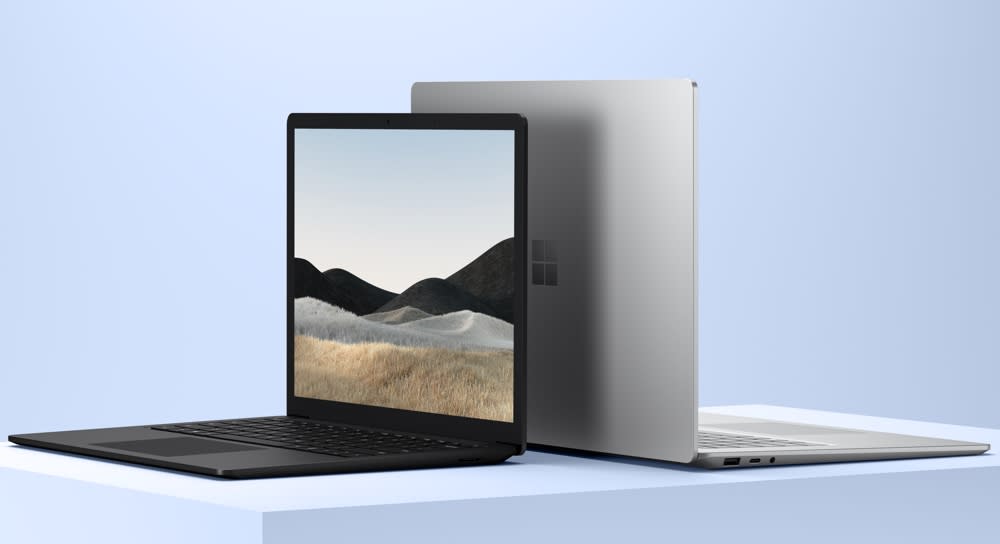 Microsoft's Surface Laptop 4 comes in two sizes, 13.5 inches, and 15 inches. (Image: Microsoft)