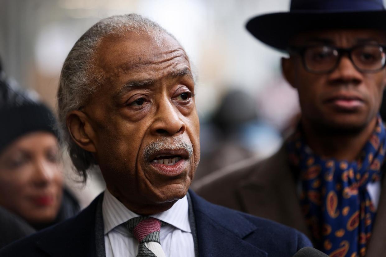 <span>The Rev Al Sharpton in New York on 4 January 2024.</span><span>Photograph: Michael M Santiago/Getty Images</span>