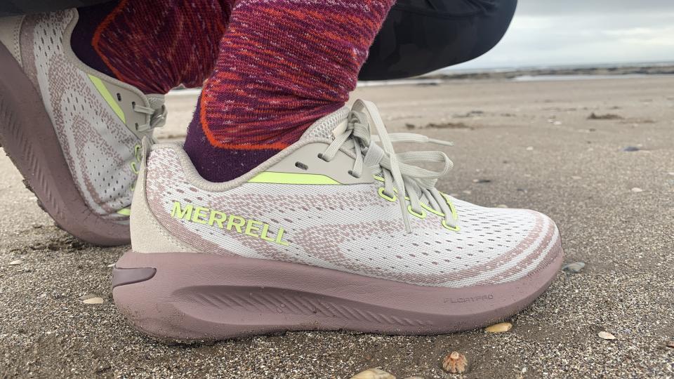 Merrell Morphlite shoe on the beach